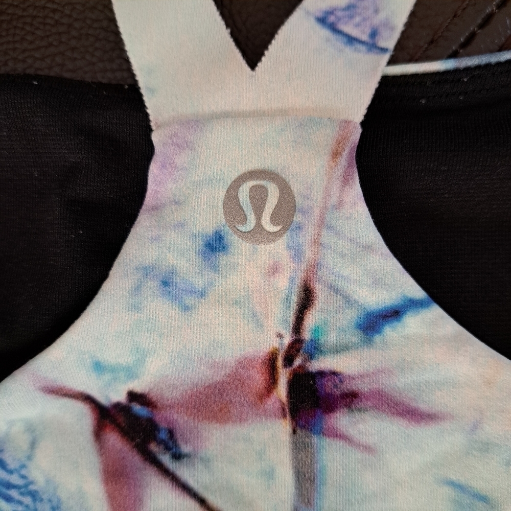 LULULEMON Mind Over Miles Bra -Exposure Multi size 10 - Picture 8 of 8